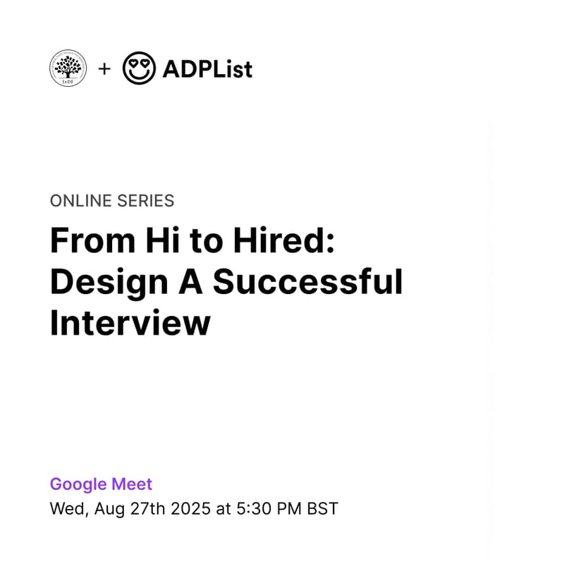 Cover Image for From Hi to Hired: Design A Successful Interview