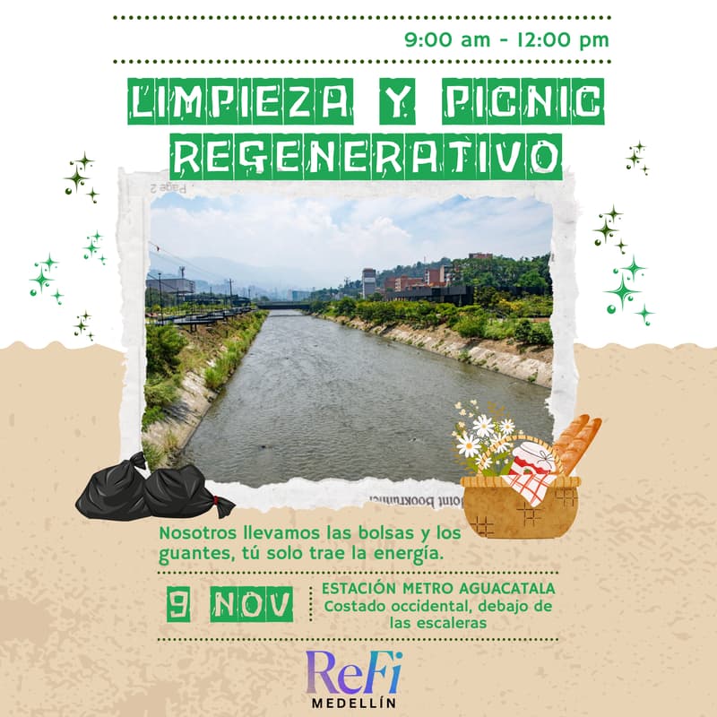 Cover Image for Limpieza y picnic regenerativo en Medellín
