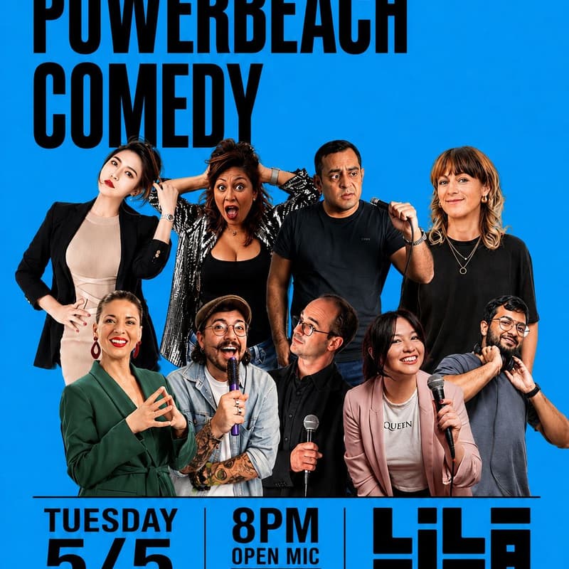 Cover Image for PowerBeach Open Mic Comedy @ Lila's Molino