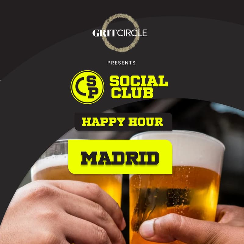Cover Image for Madrid Happy Hour - Thursday 7th May (Sports Pundit x Grit Circle)