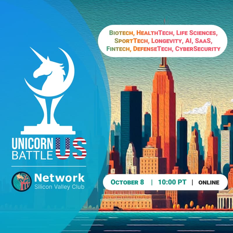 Cover Image for Unicorn Battle US: Biotech, HealthTech, Life Sciences, SportTech, Longevity, AI, SaaS, FinTech, DefenseTech, and Cyber Security