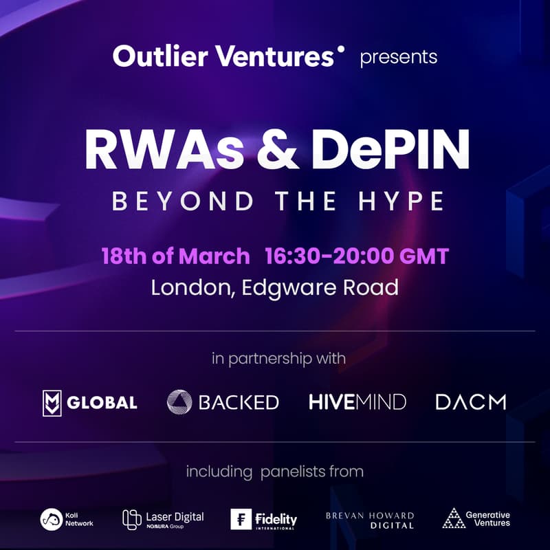 Cover Image for Outlier Ventures presents: ''RWAs & DePIN: Beyond the Hype''