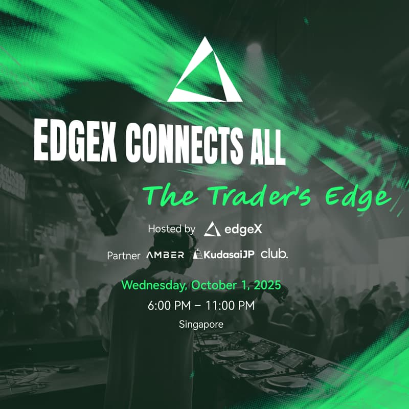 Cover Image for edgeX CONNECTS ALL : The Trader’s Edge | edgeX @ Token2049