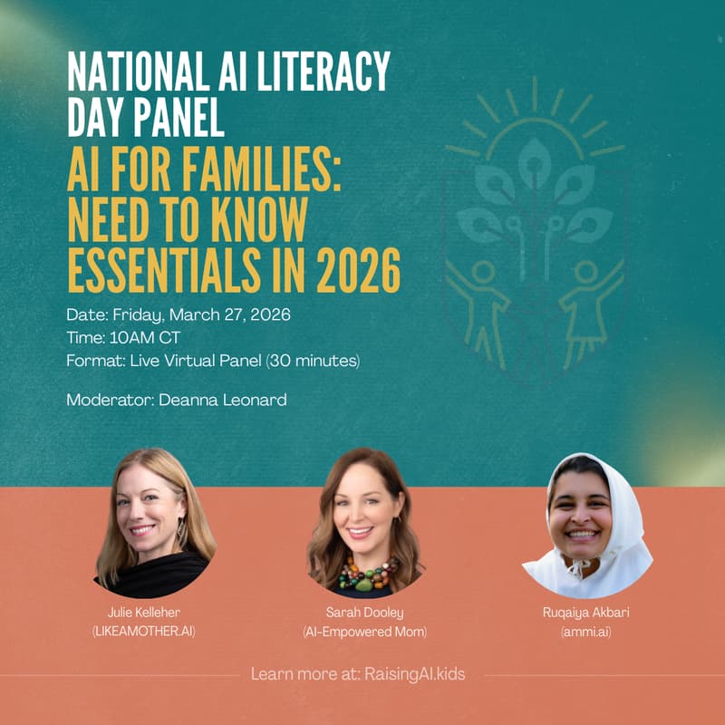 Cover Image for Panel: AI Literacy for Families in 2026