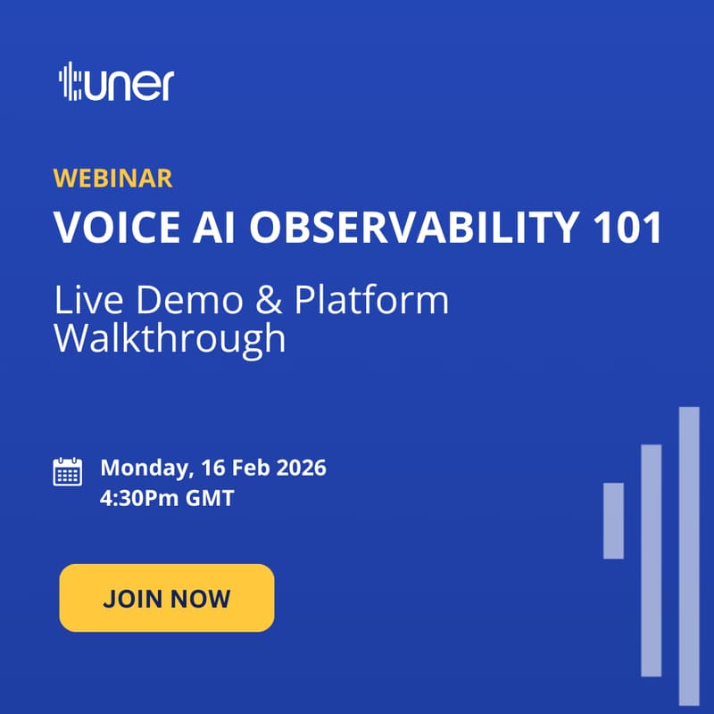 Cover Image for Voice AI Observability 101: Live Demo & Platform Walkthrough