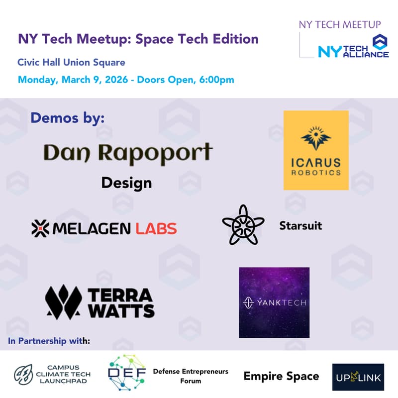 Cover Image for NY Tech Meetup: Space Tech Edition