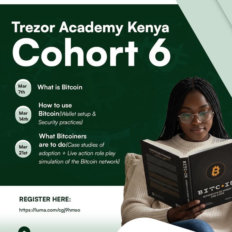 Cover Image for Trezor Academy Kenya Cohort 6
