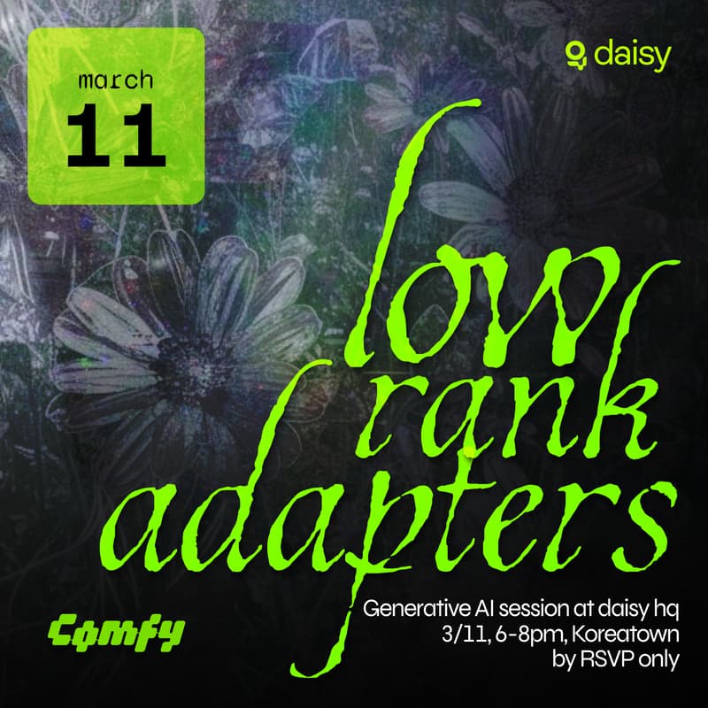 Cover Image for low rank adapters: ComfyUI & Chill
