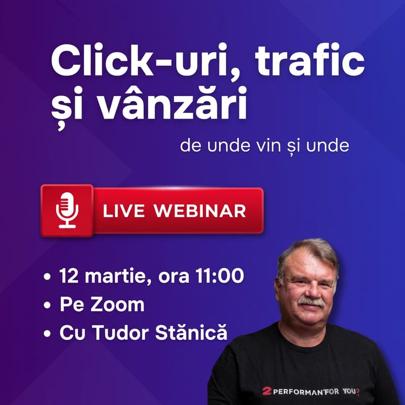 Cover Image for Click-uri, trafic și vânzări - de unde vin și unde pleacă