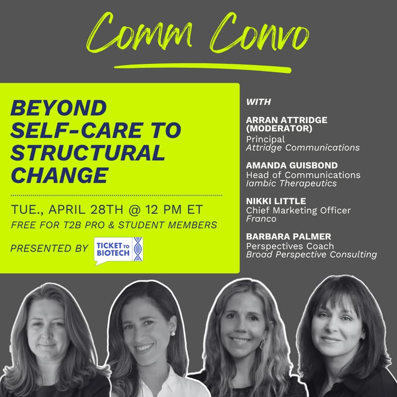 Cover Image for T2B April Comm Convo: Beyond Self-Care to Structural Change