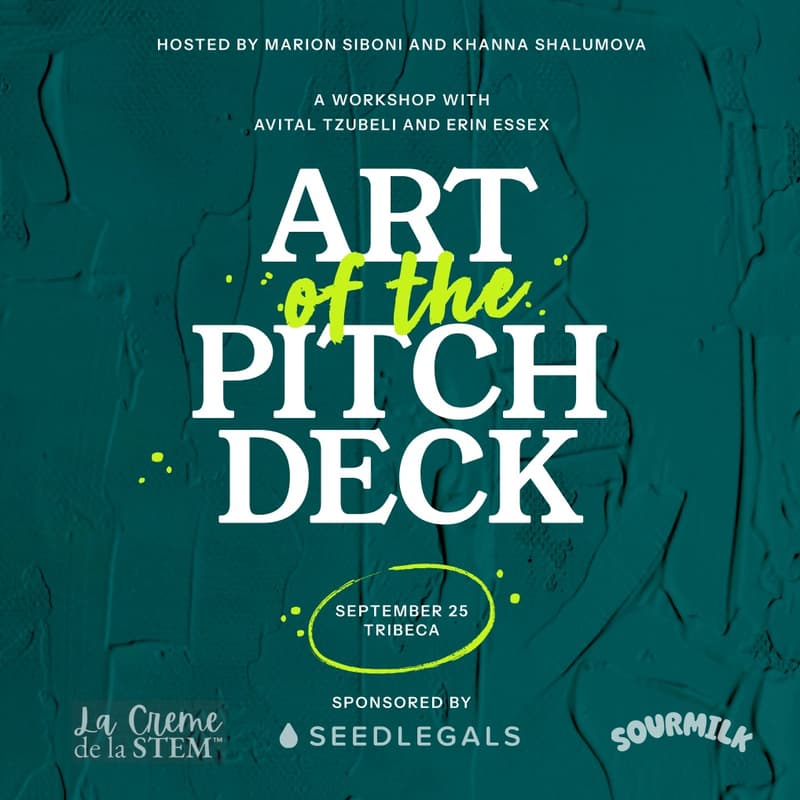 Cover Image for Art of the Pitch Deck - Climate Week NYC