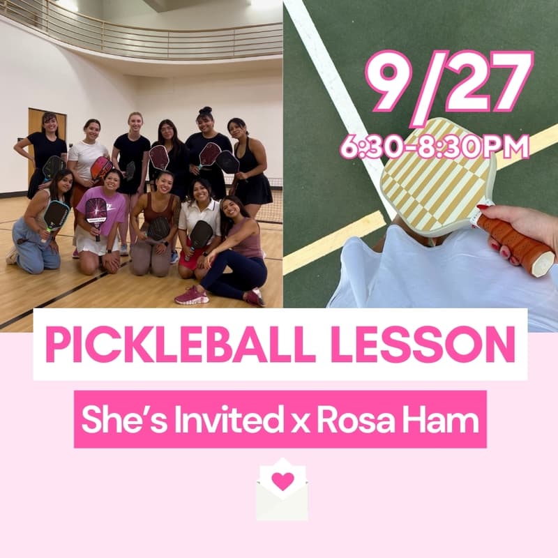 Cover Image for Group Pickleball Lesson with Rosa Ham💓🏓