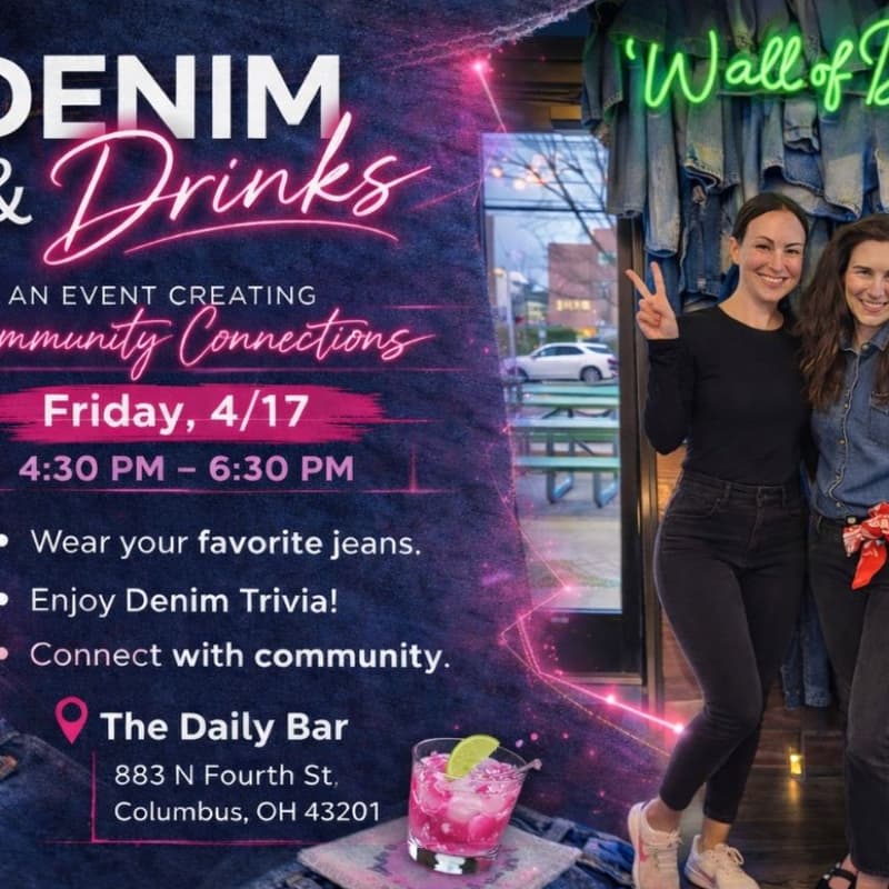 Cover Image for Denim & Drinks - An Event Creating Community Connections!