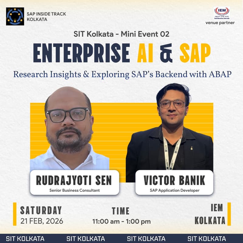 Cover Image for SAP Inside Track Kolkata – Mini Session 02