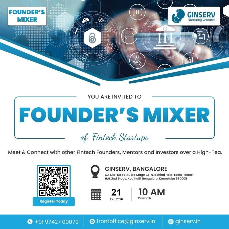 Cover Image for Fin-Tech Founder's Mixer by GINSERV