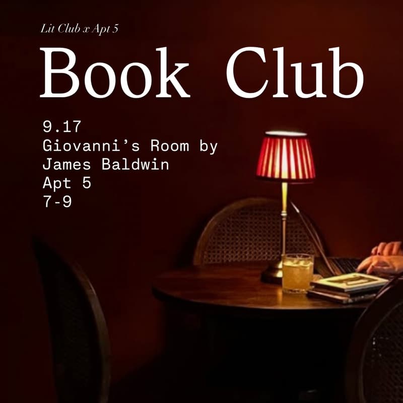 Cover Image for Book Club — Giovanni’s Room by James Baldwin