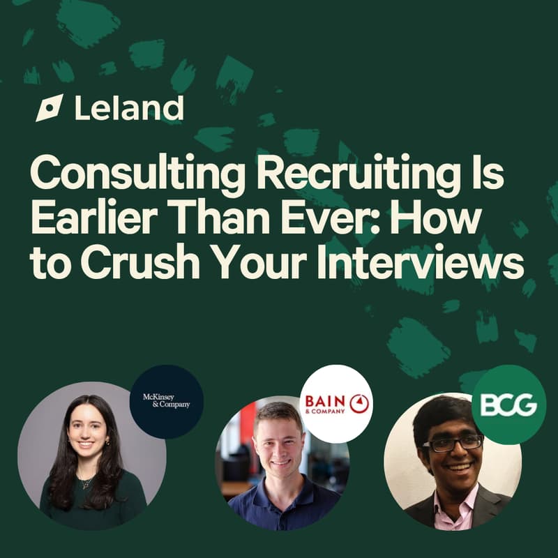 Cover Image for Consulting Recruiting Is Earlier Than Ever: How to Crush Your Interviews