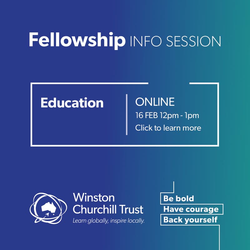 Cover Image for Churchill Fellowship information session: Education
