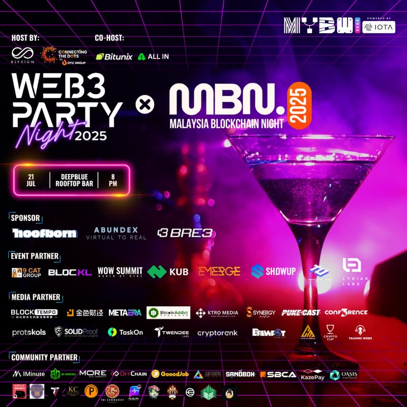Cover Image for Web3 Party Night x Malaysia Blockchain Night 2025