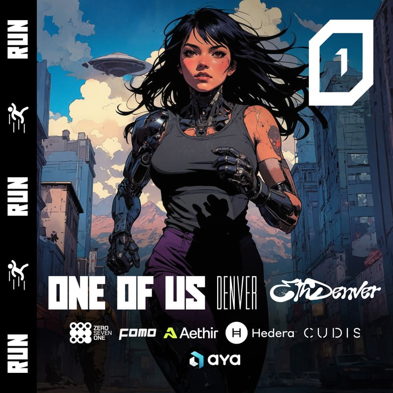 Cover Image for ONE OF US Run & Coffee // Aya, Cudis, 071Labs, Hedera, Aethir & FOMO Magazine