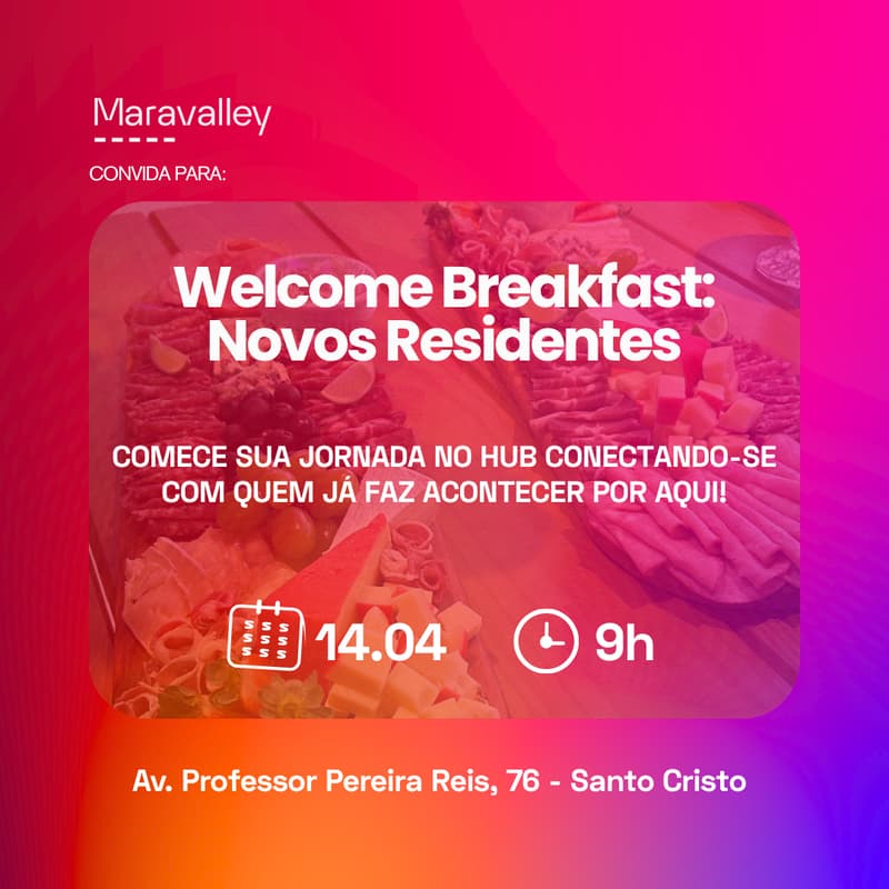 Cover Image for Welcome Breakfast: Novos Residentes