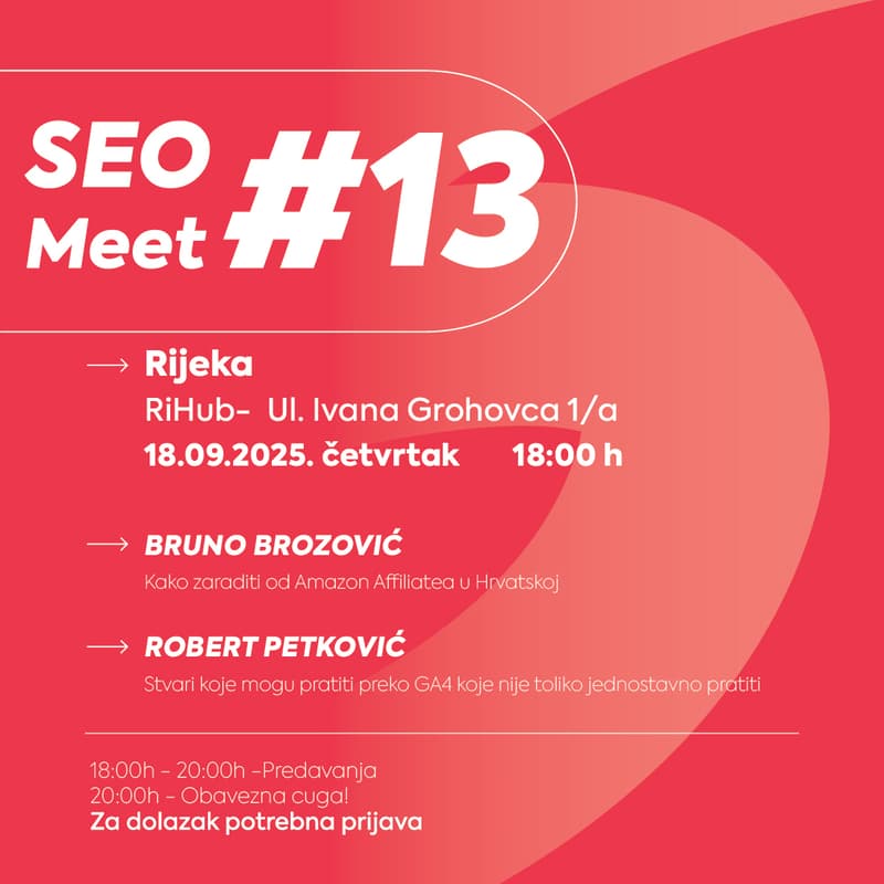 Cover Image for SEO Meet #13 (Rijeka)