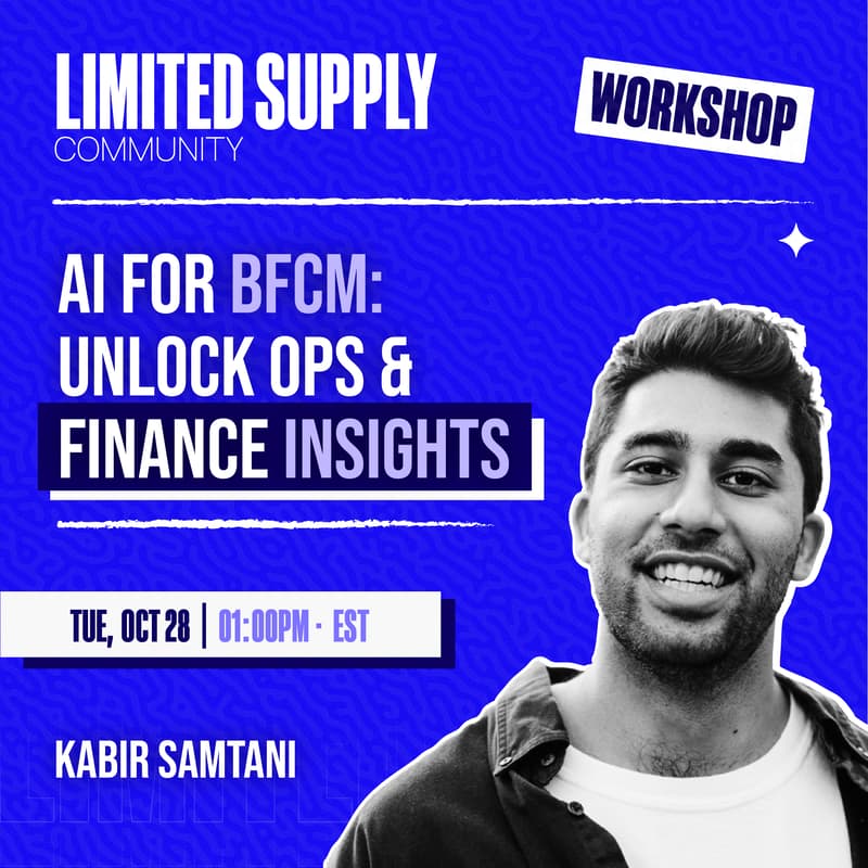 Cover Image for AI for BFCM: Unlock Ops & Finance Insights