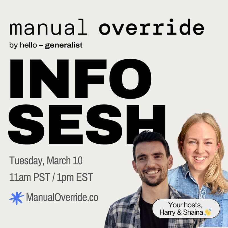 Cover Image for Manual Override Info Session