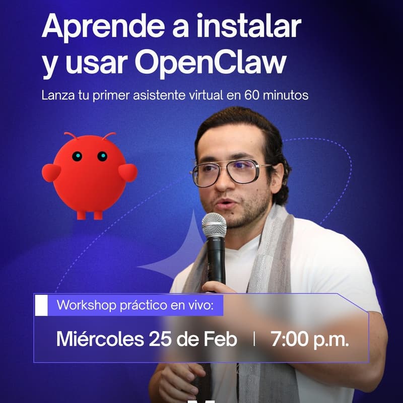Cover Image for Crea tu primer asistente virtual con IA – Workshop en vivo