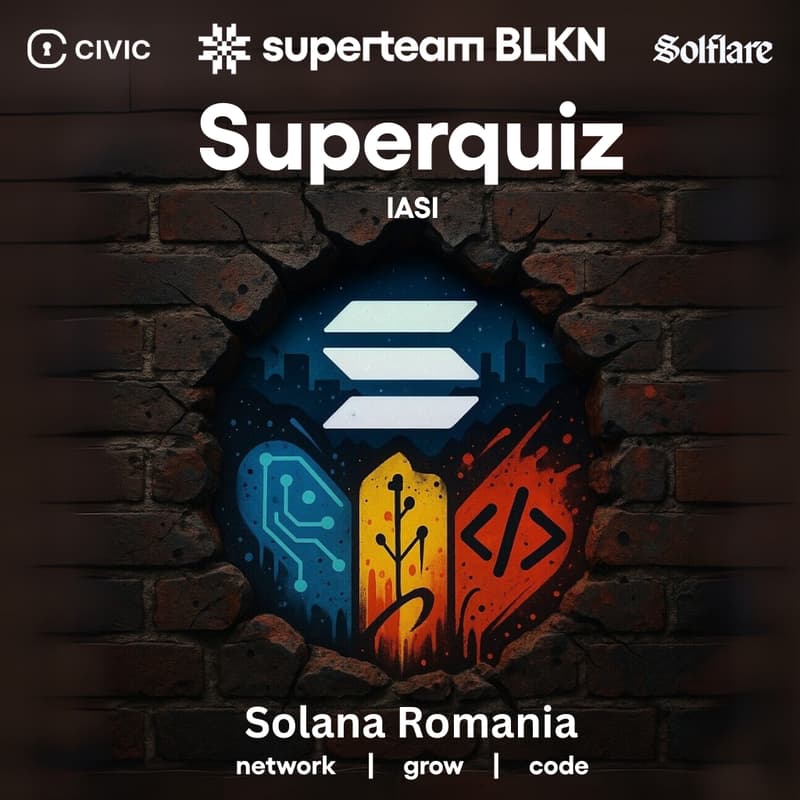 Cover Image for Superquiz @ Iasi | Solana Romania & Superteam Balkan