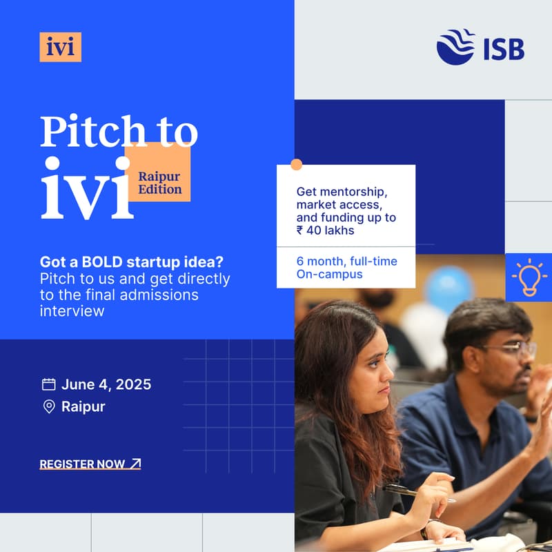Cover Image for Pitch to ivi – Raipur Edition