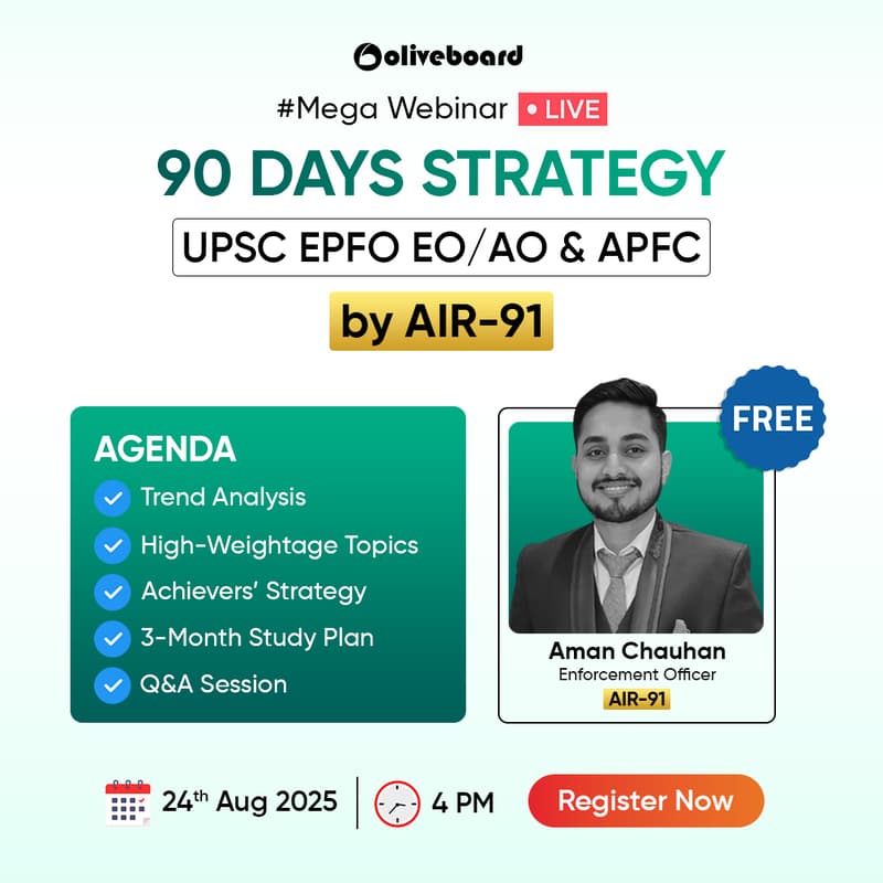 Cover Image for 90-DAY STRATEGY For UPSC EPFO EO/AO & APFC