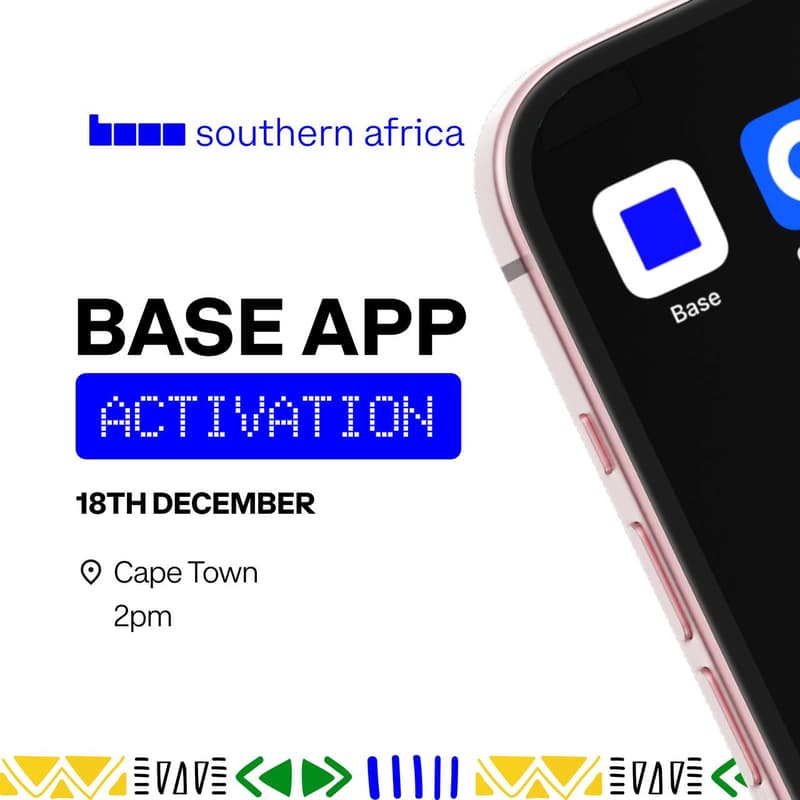 Cover Image for Community Led Event: Base App Activation – Cape town