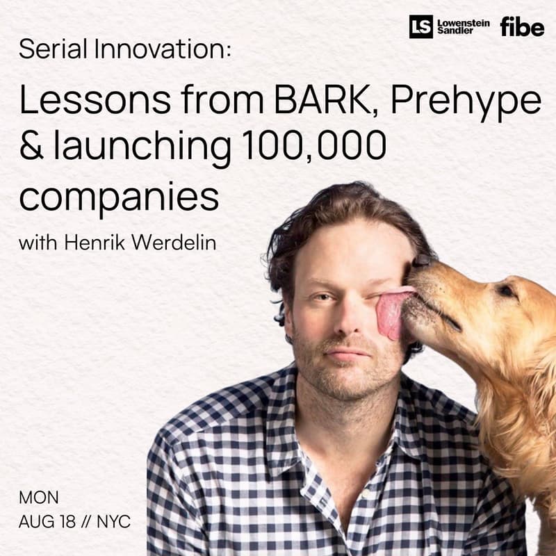 Cover Image for Fireside Chat: Henrik Werdelin, Co-founder, BARK (NYSE: BARK), Prehype, Audos