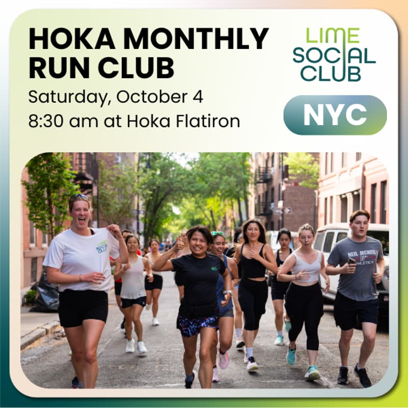 Cover Image for Hoka Monthly Run Club with Lime Social Club & Pitch N' Run