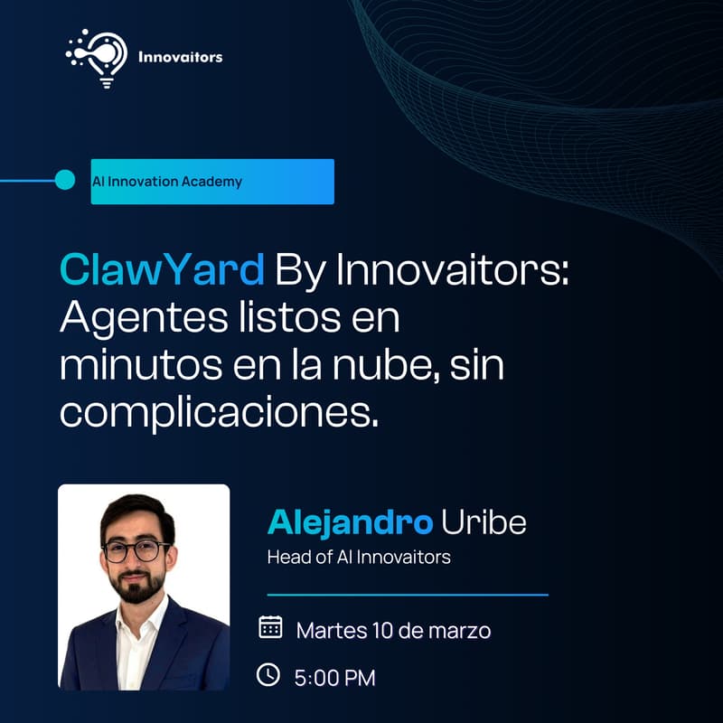 Cover Image for ClawYard By Innovaitors: Agentes listos en minutos en la nube, sin complicaciones.