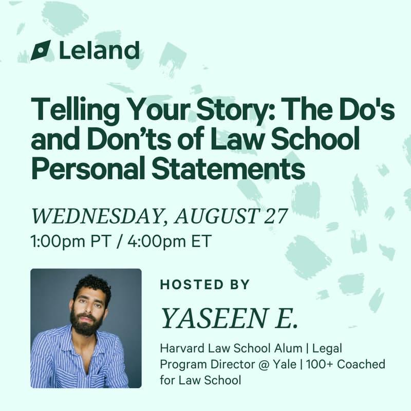 Cover Image for Telling Your Story: The Do's and Don’ts of Law School Personal Statements