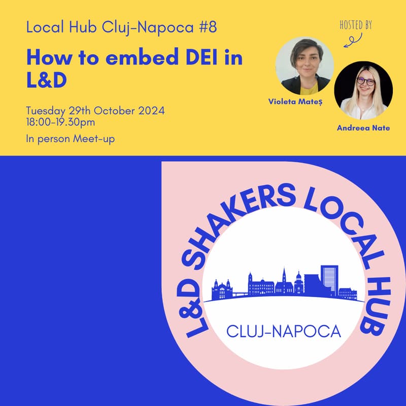 Cover Image for Local Hub Cluj-Napoca: How to embed DEI in L&D