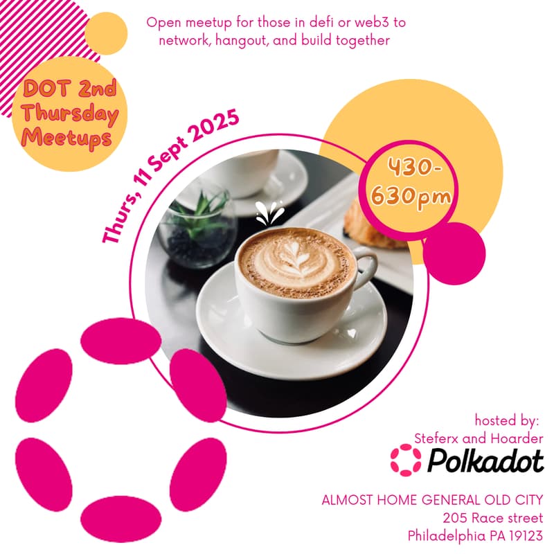 Cover Image for DOT 2nd Thursday Meetups