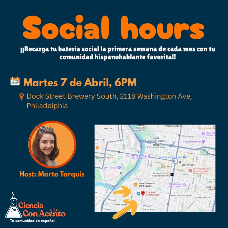 Cover Image for Ciencia con Acento - April Social Hours