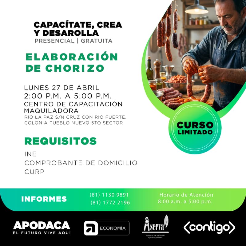Cover Image for ELABORACIÓN DE CHORIZO (PRESENCIAL)