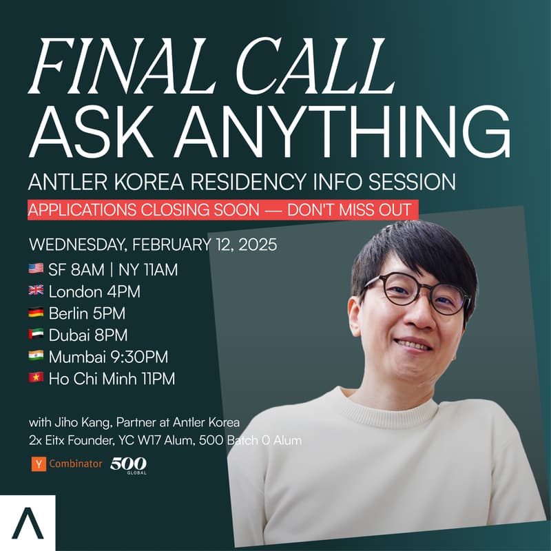 Cover Image for ​Final Call: Ask Anything | Pre-seed 110K + Follow-on 150K~370K