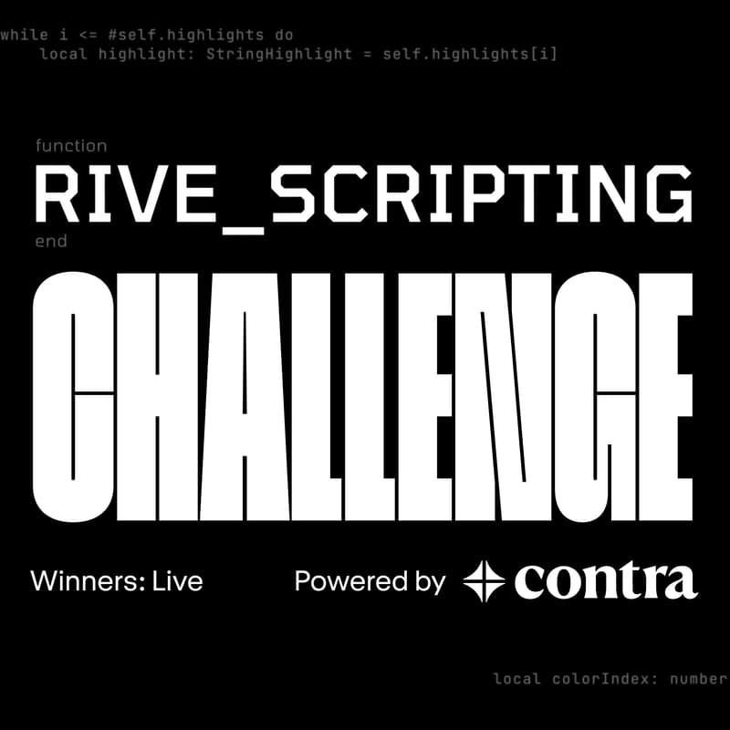 Cover Image for Scripting with Rive: Winner's Announcement