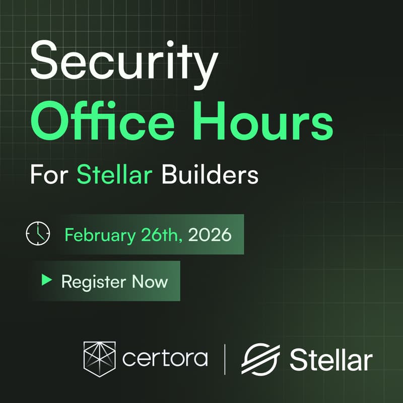 Cover Image for Security Office Hours for Stellar Builders
