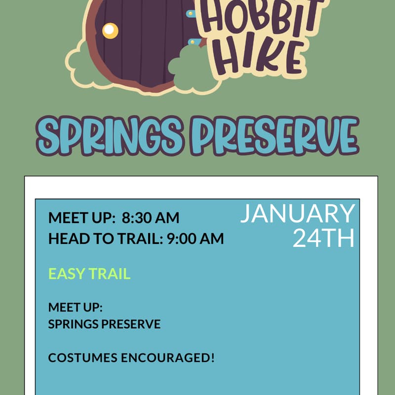 Cover Image for Hobbit Hike: Springs Preserve