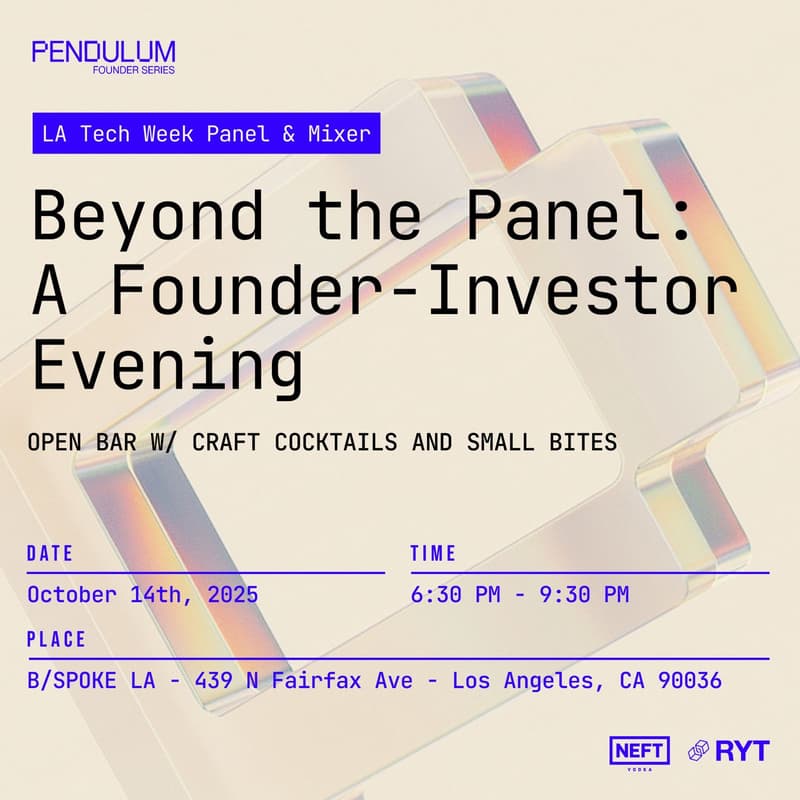 Cover Image for Beyond The Panel: A Founder-Investor Evening