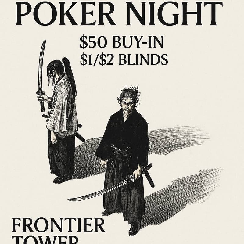 Cover Image for Saturday Poker Night - Members Only