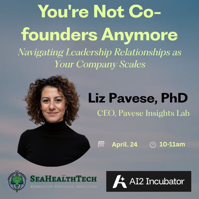 Cover Image for You're Not Co-founders Anymore: Navigating Leadership Relationships as Your Company Scales