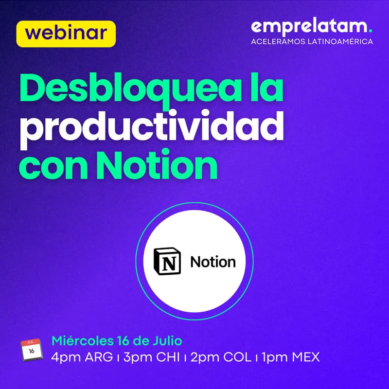 Foto de portada de [Mentorship] Desbloquea la Productividad con Notion