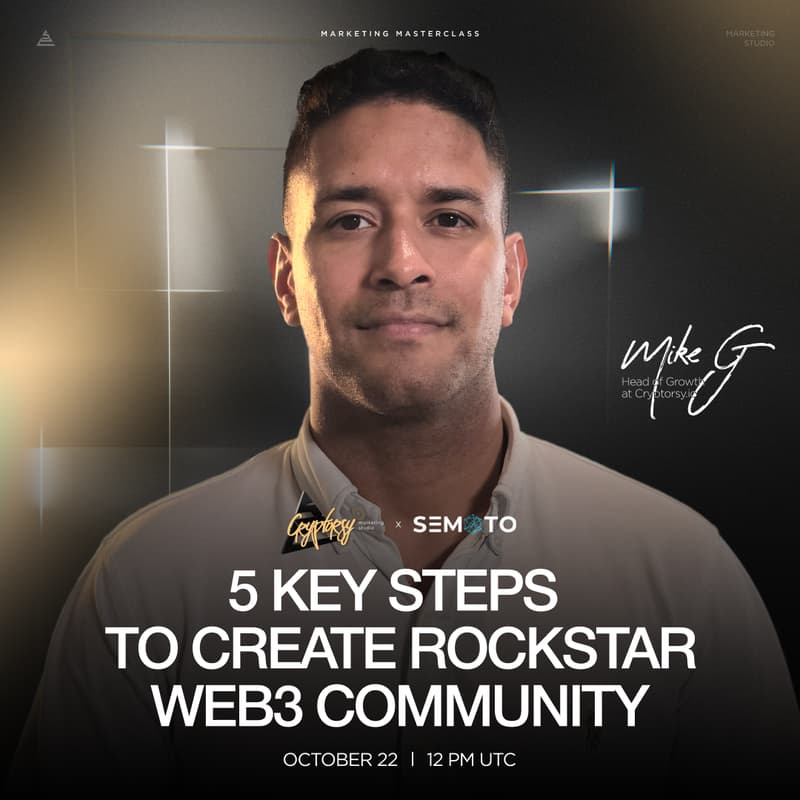 Cover Image for Marketing Masterclass - 5 Key Steps to Create a Rockstar Community in Web3